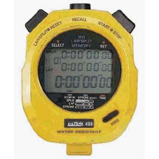   Stopwatches   Ultrak 100 Memory Stopwatch   Yellow