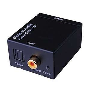   Coaxial Digital or Toslink Optical to RCA Analog Audio Converter