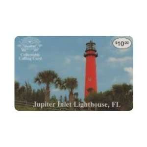 Collectible Phone Card $10. Lighthouse Depot Series   Jupiter Inlet 