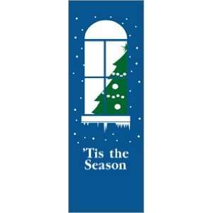  30 x 60 in. Holiday Banner Tree in Window