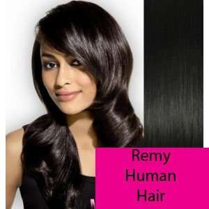  22 20 Pc Jet Black  01 Remy Tape in Hair Extensions 