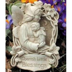     House Angel Collection Plaque   Concrete Sculpture