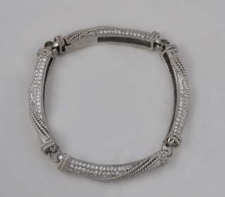 Estate 3.00 ctw 18k White Gold Diamond Link Bracelet  