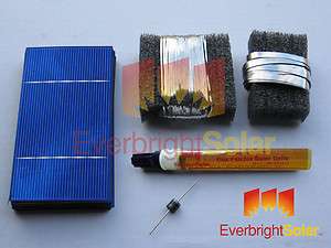 76 3x6 Solar Cells for Diy Panel Kit Wire Flux Diodes  