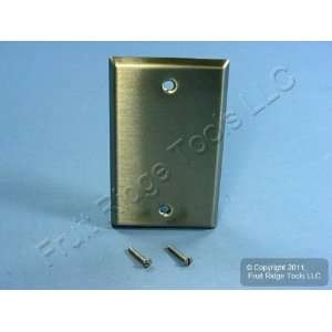 Cooper ANTIMICROBIAL 1 Gang Stainless Steel Blank Cover Wallplate Box 