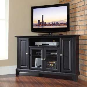  Newport 48 Corner TV Stand   Black