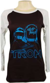 Daft Punk Tron DJ Dance Electro Skinny LS T Shirt Sz S  