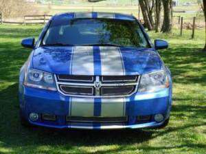 Dodge Avenger 10 Twin Rally Stripe Stripes decals  