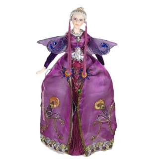 Porcelain Russian Doll Princess Purple Collectible Free standing New 