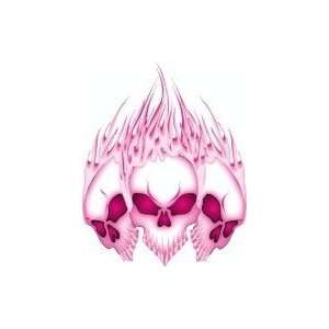    Blazing Pink Skulls Cross Stitch Chart Arts, Crafts & Sewing