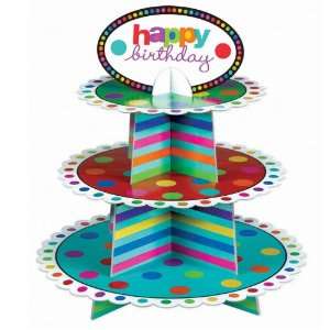    Lets Party By Amscan Birthday Cupcake Stand 