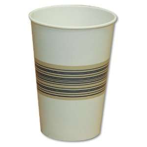 BWK 12SQCOLDCUP 12 oz Squat Paper Cold Cup White With Blue And Yellow 
