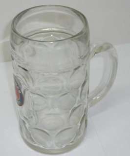   MUNCHEN Huge Beer Mug Stein Heavy Glass 8 Tall 40oz Barware Drinkware