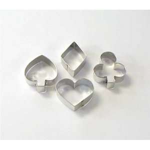 Lets Play Cards Cookie Cutters   Set of 4 