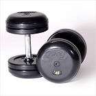 Troy Barbell 27.5 lbs Pro Style Rubber Dumbbells Set of 2 RUFD 27.5