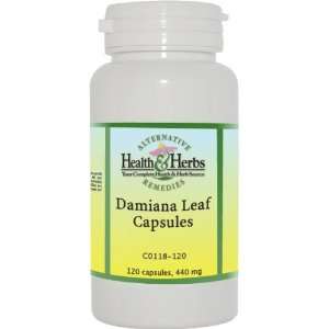  Alternative Health & Herbs Remedies Damiana Leaf Capsules 
