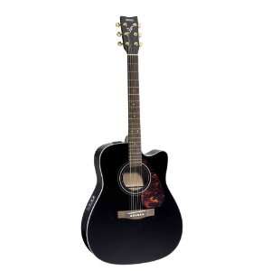   Yamaha FX01CBC Black Acoustic / Electric Guitar Musical Instruments