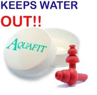 AquaFit Reusable Earplugs KEEPS WATER OUT CHILDRENS  