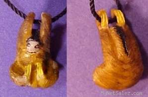 Wounaan Tagua Sloth Pendant Jewelry Panama #21928  