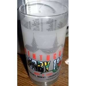  1991 Kentucky Derby Frosted Glass 