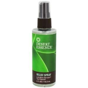  Desert Essence Relief Spray with Eco Harvest Tea Tree Oil 4 oz 