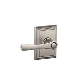   Nickel Privacy Avila Style Lever with Addison Rose