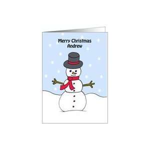  Andrew Snowman Letter from Santa Card Health & Personal 