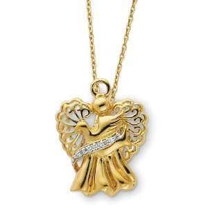  Angel of Faith Gold Vermeil Dove Necklace Jewelry