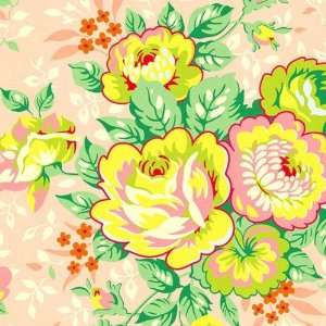   Rose Bouquet Peach Fabric By The Yard heather_bailey Arts, Crafts