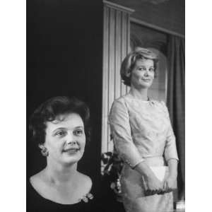  Author Jean Kerr with Actress Barbara Bel Geddes Who Stars 