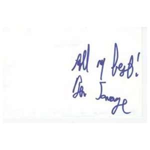 BEN SAVAGE Signed Index Card In Person