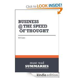 Summary Business The Speed Of Thought   Bill Gates Must Read 