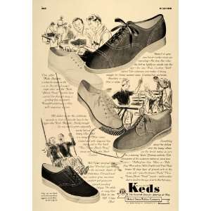  1937 Ad Keds Shoes Bill Tilden Yeoman Oxfords Majestic 