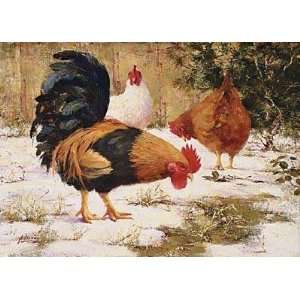 com Robert Johnson   December Chickens Size 8x6 by Robert A. Johnson 