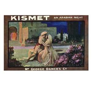 An Arabian Night   publicity card for the musical by Robert Wright 