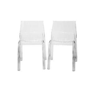  Charo Acrylic Clear Dining Chair (Set of 2) Everything 