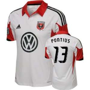 Chris Pontius #13 White adidas Away Replica Jersey D.C. United White 