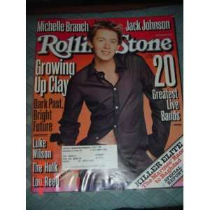  Rolling Stone Magazine July 10, 2003 Clay Aiken 
