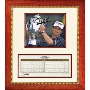  David Toms and Trophy with Scorecard Autographed Golf 