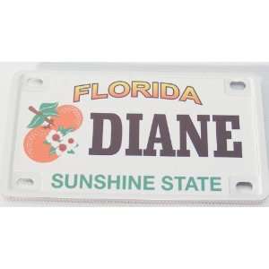  Diane Bicycle License Plate with Black Letters Everything 