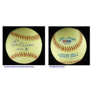 Earl Weaver Signed Ball   AL PSA COA HOF   Autographed Baseballs