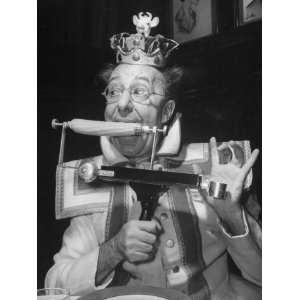  Comedian Ed Wynn Clowning as the King Bubbles Eating Corn 