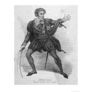  Edmund Kean Actor as Hamlet Giclee Poster Print, 30x40 