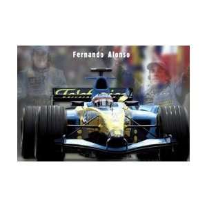  Sport Posters Fernando Alonso   In Car Poster   61x86cm 