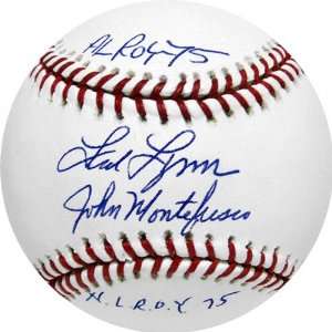 Fred Lynn and John Montefusco Autographed MLB Baseball with AL and NL 