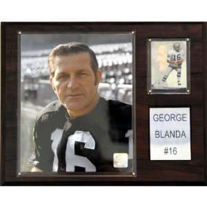  NFL George Blanda Oakland Raiders Player Plaque