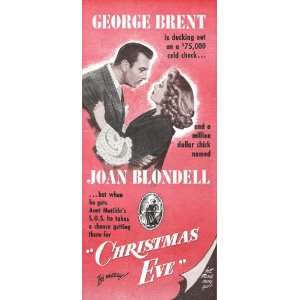   Eve 1947 Movie Ad with George Brent and Joan Blondell 