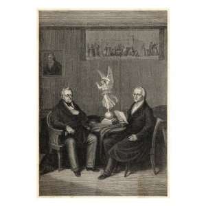 Johann Wolfgang Von Goethe German Writer with His Patron Karl August 