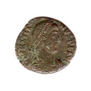    ancient Roman coin Emperor Gratian, 375 383 AD 