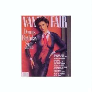 Vanity Fair   August 1992, Demi Moore Graydon  Ed Carter Books